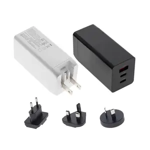UL CE CB TUV Usb Charger Power 65w With Plugs Wall US UK EU plug Interchangeable Travel Adapter Universal Laptop Charger