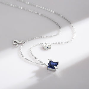 Joyería fina de Plata de Ley 925, Zirconia arcoíris, Escorpio, Tauro, piedra natal, signo del zodiaco, símbolo, colgante, collares para mujer - Product Image 4