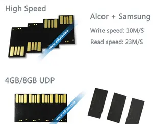 Toplu yüksek hızlı gerçek kapasite 1GB 2GB 4GB 8GB 16GB 32GB 64GB 128GB 256GB mikro bellek UDP USB kalem sürücü cips