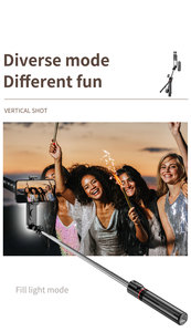 2025 Sản Phẩm Mới Bền L15 360 Độ Xoay Tripod Với LED Ánh Sáng Không Dây Ảnh Tự Sướng Thanh Di Động Cho Điện Thoại Thông Minh Nhiếp Ảnh - Product Image 6