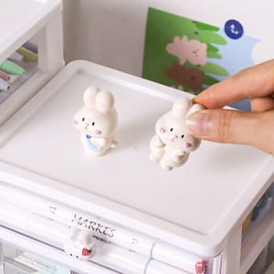 Accessoires de bureau Trieur Filles Cosmétiques et Bijoux Organisateur Boîte 4 Couches Mini Tiroirs Dessin Animé Lapin - Product Image 5