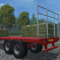 Remorque à foin à plat Bale Trailer