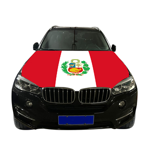 Copertura del cofano auto 2026 <span class=keywords><strong>Peru</strong></span> bandiera copertura del motore auto bandiera all'ingrosso Custom resistente all'usura e durevole copertura del cofano motore auto - Product Image 5