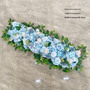 Decoración de Boda, Arreglo Floral Artificial con Rosas y Hortensias para Eventos, Exhibiciones, Pasarelas, Decoraciones Colgantes para Exteriores - Product Image 4