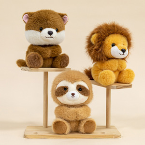 Adorables Mini Compañeros de Escritorio de Animales - Set de Peluche Súper Suave de <span class=keywords><strong>Cordero</strong></span> <span class=keywords><strong>y</strong></span> Ardilla con Relleno de Algodón PP, Juguetes Antiestrés para Escritorio, Regalo de Cumpleaños - Product Image 3