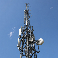 Tour monopôle polygonale en acier galvanisé à chaud certifiée CE 40M pour antenne radio-télévision FM et télécommunications à haut mât