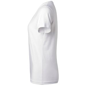 Camisetas Blancas al por Mayor Personalizadas de Alta Calidad para Mujer, Camisetas de Algodón y Elastano para Mujer - Product Image 5