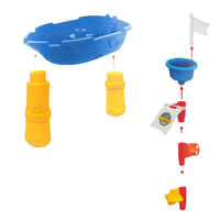 Jouet Sable Sable d'Été pour Enfant en Plein Air, Jouet de Table de Plage pour Enfant, Bateau Sensoriel, Pirate, Bateau d'Intérieur, 13 Pièces