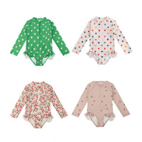 Maillot de bain une pièce résistant au chlore et aux rayons UV pour enfants, séchage rapide, pour bébés filles