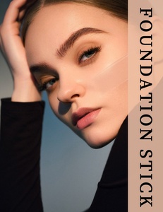 Venta caliente 2 en 1 <span class=keywords><strong>Foundation</strong></span> Stick Maquillaje facial Impermeable Naturaleza Cobertura completa Corrector Base con cepillo - Product Image 3
