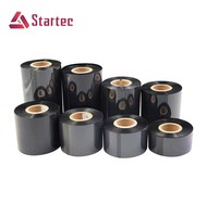 Cinta de Transferencia Térmica Compatible con la Fábrica Original, Cinta de Resina de Cera para Códigos de Barras, Resistente al Agua, para Impresora de Códigos de Barras Zebra TSC