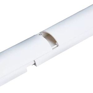 Vente d'usine conduit de câblage en PVC montage facile ferme le couvercle de cordon de câble <span class=keywords><strong>mural</strong></span> en plastique certifié Rohs goulotte de câble de sol en arc - Product Image 6