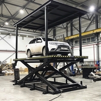 Plataforma Elevadora Personalizada de Fábrica con Certificación CE, Sistema de Estacionamiento Hidráulico de Tijera para Vehículos de Dos Niveles para Garaje Subterráneo, Elevadores de Automóviles para el Hogar