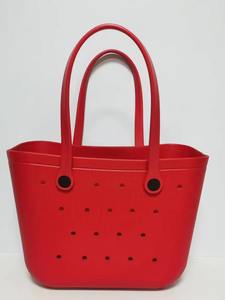 Grand sac de plage étanche en EVA, design perforé, moulé par injection, panier à légumes portable, en stock, sac fourre-tout de voyage pour femme - Product Image 5