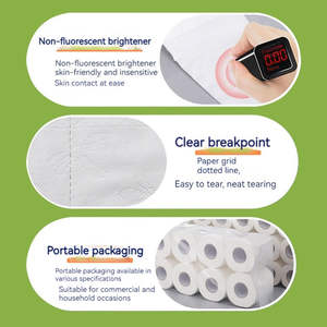 特注プライベートラベル超ソフトトイレットペーパー2-3 Plyトイレットペーパーバージンウッドパルプエンボス加工トイレットペーパー - Product Image 3