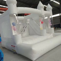 Nouvelle fête de maison de rebond gonflable extérieure intérieure blanche avec château de toboggan gonflable à ballon pour la fête