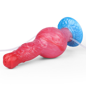 Bestia falso pene exprimidor inflable agua Spray Alien Dildo masturbación limpieza trasera sala de audiencias dilatación enchufe - Product Image 3