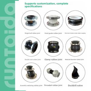 Accoppiamento in Gomma per Pompa ad Alta Pressione, Flangia Flessibile in Acciaio Inox Zincato, Raccordi per Tubi Morbidi - Product Image 6