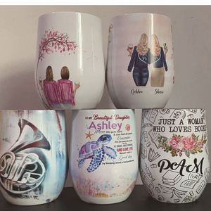 Personalized 12oz Stainless Steel <b>Insulated</b> Powder Coated Egg Shape Cup Promotional Gift Coffee <b>Mug</b> Custom Wine Tumbler with Lid - Product Image 6