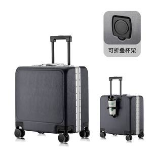 Luz de embarque de 18 pulgadas, peso ligero, nuevo diseño de portátil abierto frontal, material de PC, maleta de ordenador, logotipo personalizado, equipaje, cerradura TSA - Product Image 5