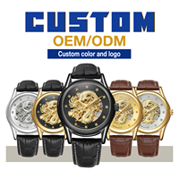 Montre Homme de Luxe Forsining en Promotion avec Cadran Creux Dragon 3D, Bracelet en Cuir Véritable, Mouvement Mécanique Automatique Analogique