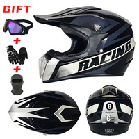 Casque de moto tout-terrain certifié DOT pour adultes et enfants, casque intégral de rallye pour ATV, moto tout-terrain, karting