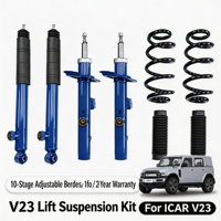 Pour kit ICa V23 : barre de toit, échelle latérale, boîte de rangement, barre de protection avant, échelle arrière, support de console, garnitures et poignées