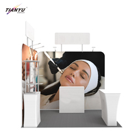 TIANYU Support de toile tendue pour stand DJ, écran LED, rideau, panneau publicitaire d'exposition, bannière autoportante, support de toile de fond pour événements