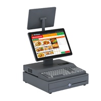 Windows Desktop Billing Machine 13.3inch Display Cash Drawer Pos System Wireless Small Cash Register Grocery Small Retail Store