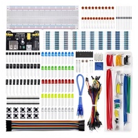 Kit de démarrage de composants pour carte de développement R3 avec 830 points de connexion, fils de liaison et apprentissage électronique sans soudure