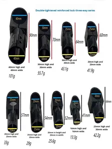 Trépied en alliage d'aluminium amélioré <span class=keywords><strong>JFU</strong></span>, trois voies, 16/20/25/30/40 mm, connexion par pince pour tube en fibre de carbone, moule privé, accessoires pour drones - Product Image 4