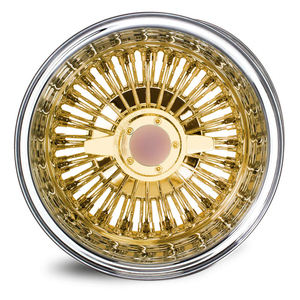 GPW Gold Center 5x114.3 5x120.65 5x127 13x7 <span class=keywords><strong>14</strong></span> 15 16 17 18 20x8 22x8 Pulgadas 72 100 Radios Llantas de Alambre Estilo Knock Off Invertido - Product Image 2