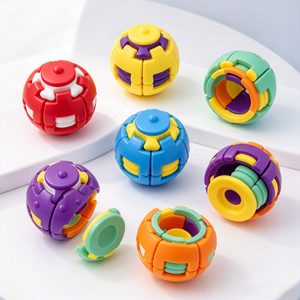 Jouet anti-stress sensoriel 3D rotatif en forme de boule à engrenages, bouton à presser, pour soulager l'anxiété, pour tous - Product Image 4