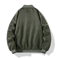 Veste de pilote classique MA-1 pour homme, coupe-vent imperméable, style militaire tactique, manteau décontracté d'automne