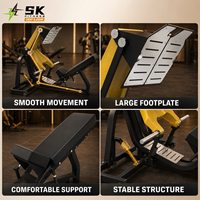 Presse à jambes SK 45 degrés à charge libre pour entraînement musculaire, équipement de fitness pour centre de sport avec cadre de sécurité réglable