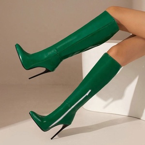 <span class=keywords><strong>Stivali</strong></span> <span class=keywords><strong>Alti</strong></span> da Donna in <span class=keywords><strong>Pelle</strong></span> PU <span class=keywords><strong>di</strong></span> Alta Qualità, Moda Autunno Inverno, Vendita all'Ingrosso - Product Image 1