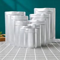 Sacs en aluminium à fond plat imprimés sur mesure, à huit soudures latérales, pour l'emballage de café, de thé et d'aliments, OEM