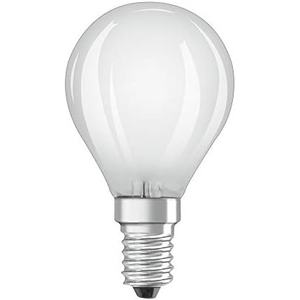 Lámpara LED esférica mate regulable E14 5W 4000K, ideal para decoración y ambientación en interiores. - Product Image 1