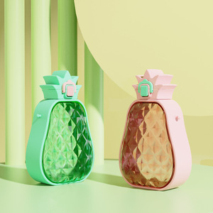 Yafchi Pineapple Water Bottle Bpa Free With Strap For Students Back To School Gift Plastic Drinkware - Product Image 4