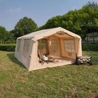Tente de camping gonflable portable grand format Oxford quatre saisons, 17,28 m², installation rapide, imperméable, pour 2-3 personnes
