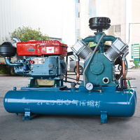 Compresseur d'air à piston diesel Kaishan 22hp portable série W-3.5/5 18.5kw pour applications minières de petite taille, 4 cylindres, économie d'énergie