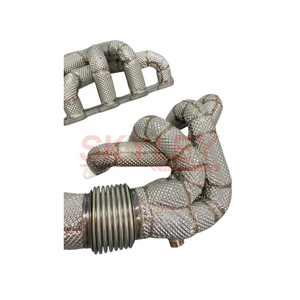 Collecteurs d'échappement à flux libre pour <span class=keywords><strong>Ferrari</strong></span> <span class=keywords><strong>F430</strong></span> Spider Coupé 4.3L V8 2005~2008 en acier inoxydable SS304, collecteur de performance à fixation par boulons - Product Image 5