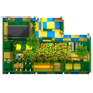 Parque de aventuras a bajo precio más vendido, serie forestal, equipo de patio interior para niños, Castillo travieso, trampolín, diversión - Product Image 2
