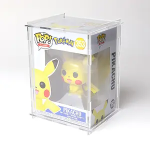Acrylic Funko POP Protector Vinyl Figure Display Box Clear Stackable Trendy Toy Collecting Gift Case with UV & Scratch Resistant