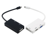 Câble adaptateur HDMI DVI VGA Display Port pour Mac Macbook Air iMac Microsoft Surface Pro