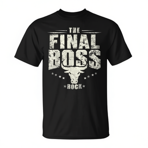 Camiseta The Final Boss Rock Bull para papás fuertes, estilo vintage - Product Image 2