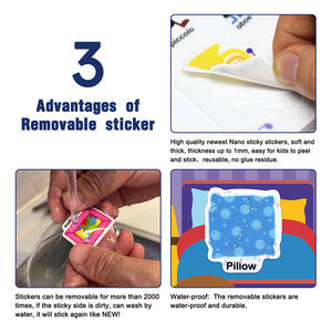 Stiker Matte perekat ukuran A4 A5 A6, Stiker Matte perekat tahan air Label kustom potongan ciuman - Product Image 3