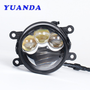 Proyector LED Azul YUANDA K201 H11 HB3 9005, Luz Alta y Baja, Lente Doble, Impermeable, Aluminio <span class=keywords><strong>BMV</strong></span>, para Lámpara Antiniebla Láser, 40W, 12V, 1 Año de Garantía, 4000 - Product Image 1