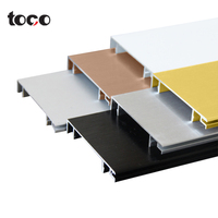 Toco planche à plinthes en mélamine mdf planche à plinthes en plastique lumière led plinthes planche à plinthes mur