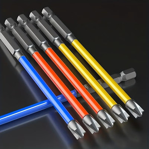 <b>Screwdriver</b> Set Phillips Bit Hex Shank Anti Slip Handle Industrial Grade Polishing Finish Plastic Handle - Product Image 1